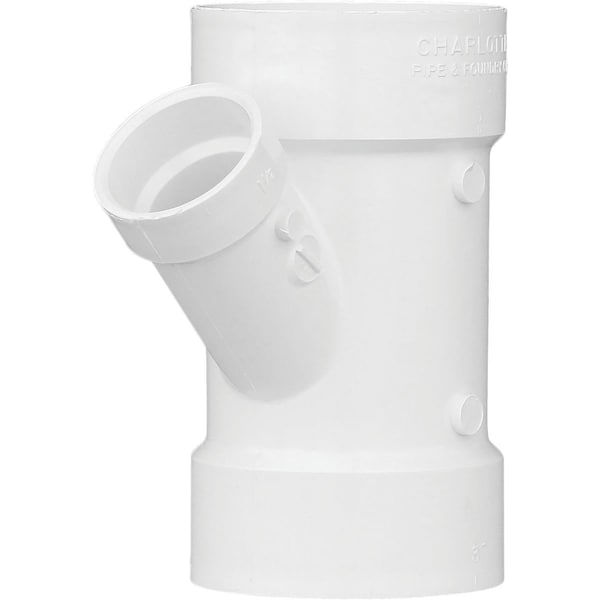 Charlotte Pipe And Foundry 3 In. x 1-1/2 In. Schedule 40 DWV Reducing PVC Wye PVC 00601 1200HA - main